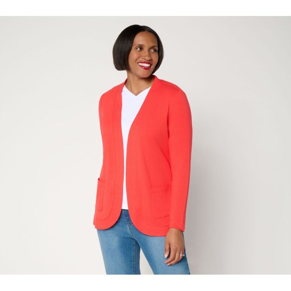 Denim & Co. Women's Top Plus Sz Sweater 2X Make Your Selection: Red A726355